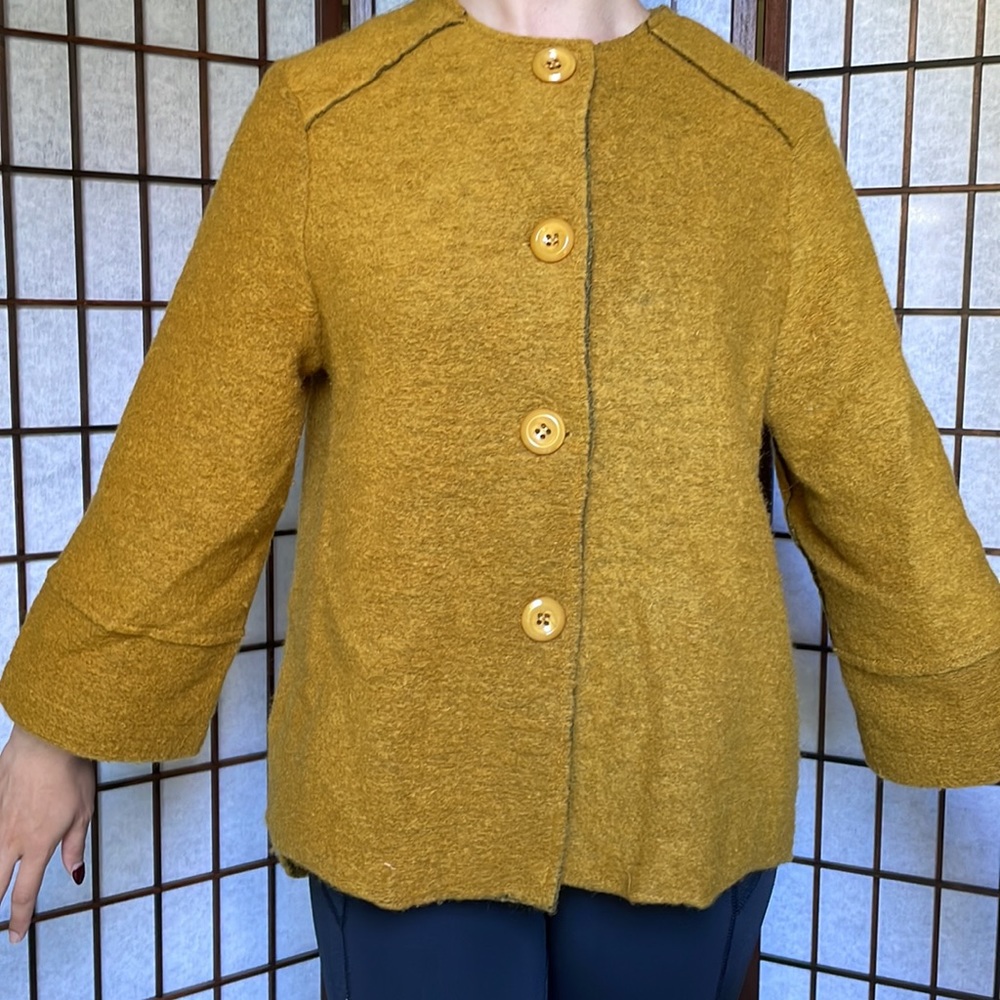 70%Wool- Marisa & Marie Women's Mustard Yellow